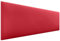 DHOME Kopfteil aus Kunstlederoder Stoff AQUALINE Glatt mit Beinen Kopfteil gepolstert Luxusbett Kopfteil (Kunstleder Rot, 135cm (Betten 120/135/140)