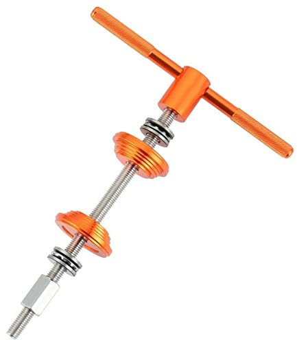 Enajucy Fahrrad-Headset-Presswerkzeug – Fahrrad-Headset-Kugellager-Einpresswerkzeug – Fahrrad-Headset-Tasse und Tretlager, Press-Installationszubehör (Orange mit 1 Drucklager)