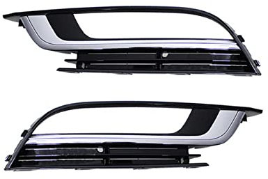 ANTCRZ Frontstoßstangengitter Auto Vorne Links Rechts Stoßstange Nebelscheinwerfer Lampengrill Für VW Für Passat CC 2013 2014 2015 2016 2017 Double Slats