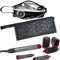 DXIA Haartrockner Tasche, Wasserdichter Haartrockner Abdeckungs, Reisetasche Haartrockner Tragbare Aufbewahrungstasche PU-Leder, Staubdicht Reise Tasche für Dyson Supersonic Haartrockner (Schwarz)