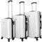 VERTICAL STUDIO 20 24 28 Koffer Reisekoffer 3er-Set Trolley Mehrteilig mit Ziffern Kofferschloss aus Kunststoff (ABS) Vier Rollen (Weiß Västervik)