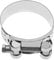 eMagTech Motorcycle Exhaust Pipe Clip Stainless Steel Motorbike Exhaust Clamp 52-55mm Accessories for Car Motorcycle Exhaust Pipe Clamps Silver