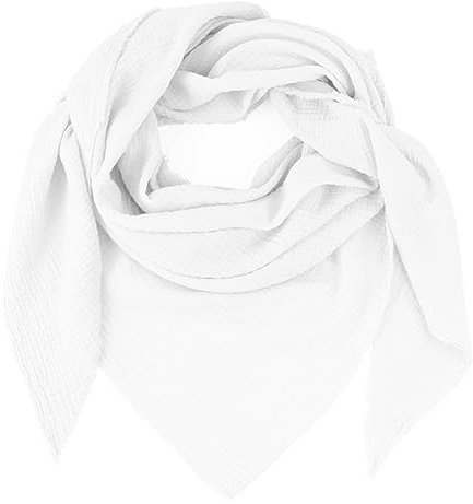 Gloop Damen Schal XXL Strick Dreieck Schal Halstuch Baumwolle Dreieckstuch Musselin Schal ohne Kratze an Haut Made in Italy
