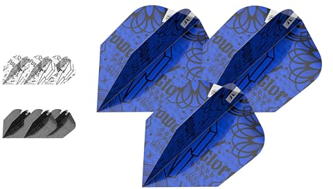 Target Darts Phil Taylor Ink Design Ten-X Dartflüge - 3er-Pack (9 Stück insgesamt)