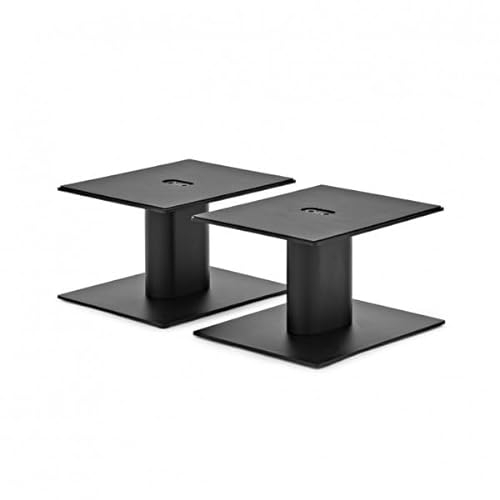 AVCOM Desktop Speaker Stands 120mm for Desktop and Bookshelf Speakers Large Black Pair