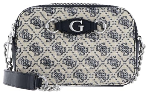 Guess Umhängetasche Izzy Camera Bag Tinsel Navy Logo One Size