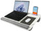 Semiocthome Laptop Lap Tray Desk with Pillow Cushion, Lapboard with Built-in Mouse Pad, Wrist Rest, Phone and Tablet Slot, Fit up to 17 Laptops, Portable Laptop Table for Sofa, Bed, Office - Marble