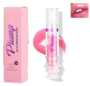 Lip Plumper,Plumping Lip Gloss,Plump And Pout Lip Plumping Booster Gloss,Lip Plumper Gloss,Long Lasting Moisturizing Shimmer Lip Plumper,Ultra-Hydrating & Nourishing (05#)