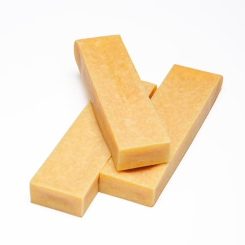 Dilecti Natürliche Käse Kauknochen für Hunde - Sehr Schmackhafte, Harte und Haltbare Natürliche Kauknochen Werden Ihren Hund für Eine Weile Beschäftigen. (Größe XXL, 3er-Pack)