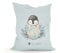 Green Bean© Kinder Sitzsack Pinguin 100x135cm mit 270 Liter hochwertiger EPS Perlen Füllung und waschbarem Motiv Wechsel-Bezug aus 100% Baumwoll - Riesensitzsack Bean Bag Sitzkissen Bodenkissen