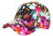 Hip Hop Honour NY Cap Rosa und Schwarz Tropische Blumen Baseball Bali – Größe: Einheitsgröße – Farbe: Rosa – Unisex, Rosa, Einheitsgröße