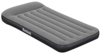 Bestway TriTech Single-Luftbett, USB-Elektropumpe, 188 x 99 x 30 cm, 1 Person, I-Beam-Innenkonstruktion, bis 150 kg, Innen- und Außengebrauch, Kopfkissen, beflockte Oberfläche, USB-Kabel, Flicken