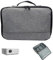 Kalastussaari Projector Case Waterproof Shock Resistant 7.7x5.9x6.5in Projector Bag with with Accessories Storage Pockets Zippered Handled Oxford Projector Carrying Case Projector Case