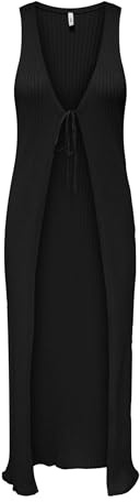 ONLY Damen Onlmeddi Sl Tie Maxi Vest KNT Onlmeddi Sl Tie Maxi Vest KNT (1er Pack)