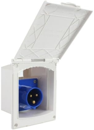 HUANGENG - Toma de corriente 16A 23A con 3 cables 220V-240V impermeable a la intemperie y al polvo para autocaravanas y remolques