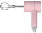 Batidora de mano eléctrica, de larga duración, potente batidora de crema, batidora de mano portátil inalámbrica, con motor rosa, extraíble, batidora de palitos de huevo, rosa, inalámbrica, 2 varillas,
