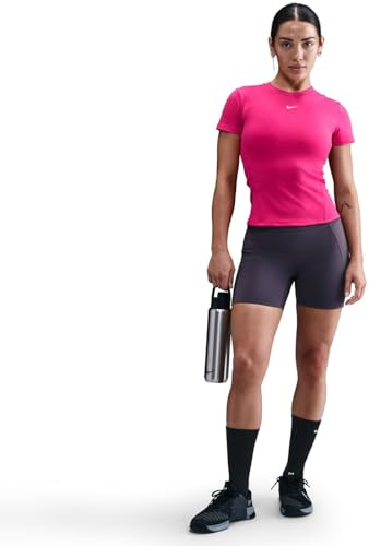 Nike Damen W Nk One Fttd Ss Top T-Shirt (1er Pack)