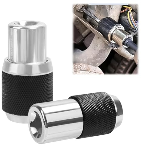 Ruaizel 2Pcs Tap Socket Set, 3/8 Drive Tap Socket with Adjustable Jaws, Thread Tap Extractor Set for Thread Taps, Reamers, Screw Extractors