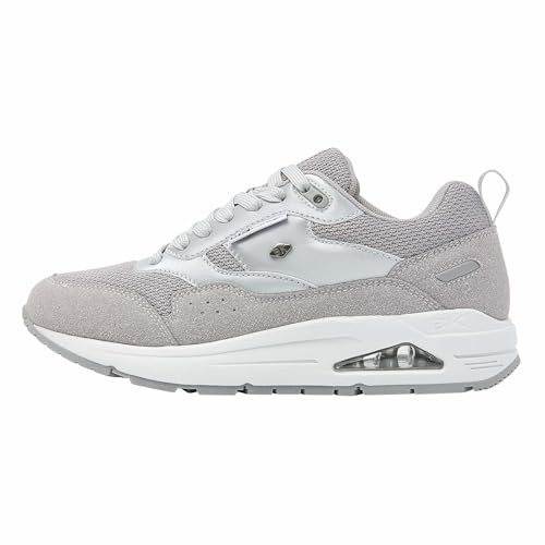 British Knights Damen Lennox Sneaker, Silberfarben/grau, 41 EU