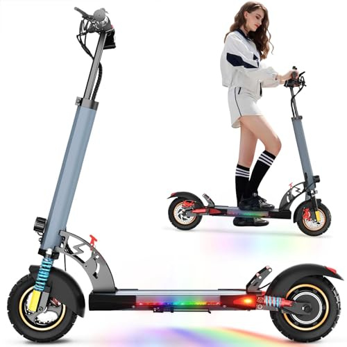Monopattino Elettrico Adulto 500W, Batteria 48V 12.5Ah, Autonomia 25-30 km, Velocità Max 25 km/h, Pneumatici 10 ad Aria, Scooter Elettrico Pieghevole, Portata 120 kg, per Pendolari e Uso Quotidiano