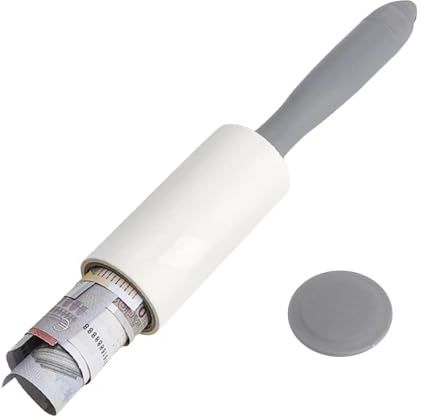 Lint Roller, Secret Hideout, Lint Roller, Money Hide for Home, Money Hiding Place Travel, 25 x 4.7 cm Hidden Safe, Money Hiding Can Be Used for Keys, Cash and Medications