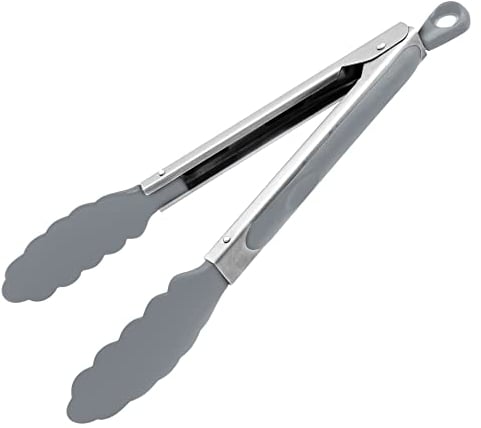 Fackelmann 41118 Pinza multiuso in acciaio inox, Grigio/ argento, 27 cm