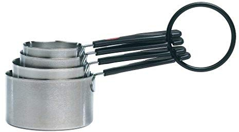 OXO SoftWorks tazas medidoras de acero inoxidable, 4 piezas