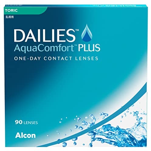 Dailies AquaComfort Plus Toric | 90 Stk | CYL -0.75 | ACHSE 80 | -3.00 dpt | Weiche Tageslinsen für Astigmatismus. Konstantes und klares Sehen und stabiler Tränenfilm. Mit BC 8.8 mm und DIA 14.4 mm