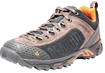Vasque Men's Juxt Hiking Shoe, Aluminum/Chili Pepper/Tan, 10.5 Medium