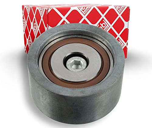 febi bilstein 18664 Umlenkrolle für Zahnriemen, mit Schraube, 1 Stück | Kompatibel mit: AUDI A4 B5, A4 B5 Avant, A4 B6, A4 B6 Avant, A4 B6 Cabriolet, A4 B7, A4 B7 Avant, A6 C5, A6 C5 Avant, A8 D2