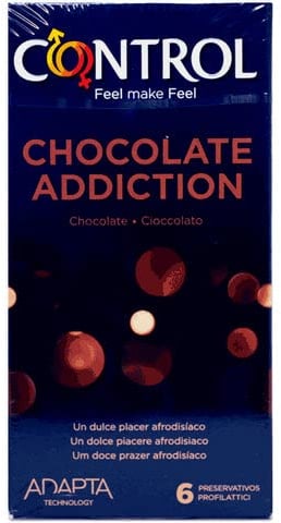 Control Sex Senses Chocolate Addiction Preservativi Maschili - 6 Pezzi