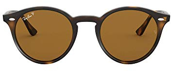 Ray-Ban Unisex RB2180 Sonnenbrille, Braun (Gestell: Havana, Gläser: braun polarisiert 710/83), Medium (Herstellergröße: 49)
