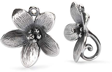 Trollbeads Damen-Ohrhänger 925 Silber 1 cm-TAGEA-30003