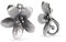Trollbeads Damen-Ohrhänger 925 Silber 1 cm-TAGEA-30003