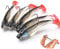 DWEE 5Pcs Fishing Lures,3D Eyes Soft Fishing Lure Single Hook Baits Artificial Bait