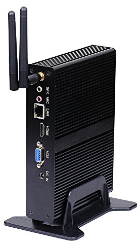 HUNSN Fanless Mini PC, Desktop Computer, HTPC, Nano Kodi Box, J1900 N3510 N3520, Windows 11 Pro or Linux Ubuntu, BM11, AC WiFi, BT, VGA, HDMI, USB3.0, 4 x USB2.0, LAN, 4G RAM, 64G SSD