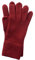 FosterNatur , Damen Wollhandschuhe/Fingerhandschuhe, 100% Wolle extrafine (6,5, Russet red)