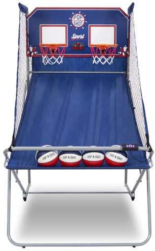 Pop-A-Shot Offizielles Spielhallen-Basketballspiel Dual Shot Sport mit 2 Körben
