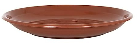 Inde 123834 Untersetzer für Blumentopf, Keramik, Braun