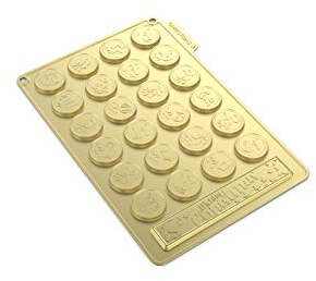 CÉCOA • Moule Silicone 24 Pièces + 1 Barre de Chocolat de Noël • Calendrier de l’Avent Maison • Anti-Adhésif • Sans BPA • Résiste -40°C à +230°C • Pour Fêtes, Cadeaux et Gourmandises