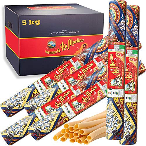 Candele Lunghe | 5kg Maxi Formato | Antica Pasta di Gragnano Igp | Pastificio Di Martino | Confezione 10 Pezzi da 500Gr | Eccellenza della Campania | 100% Grano Italiano | Idea Regalo