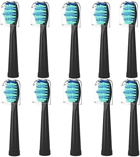 Toothbrush Heads for FairyWill, Replacement Brush Heads for Fairy Will, Electric Toothbrush Replacement Heads for Fairywill FW-507/508/551/515/917/959, FW-D1/D3/D7/D8,10 Pack