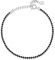 Armband für damen mit Zirkonen. Vergoldeter / versilbert Chirurgenstahl damen Armband ideal für Valentinstag und Muttertag Geschenk, Geburtstag... Schmuck damen armbänder (schwarz, Versilbert)