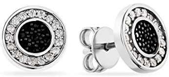 JETTE Damen-Ohrstecker 925er Silber 34 Zirkonia One Size 88601548