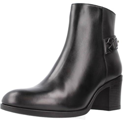 Geox D New Asheel, Stivale alla Caviglia, Nero, 40 EU