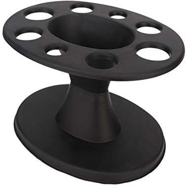 Hair Brush Holder, Plastic Round Comb Holder Display Rack Hair Styling Brush Stand for Hair Salon Black