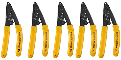 Hopbucan Lot de 5 pinces à dénuder 3 ports en fibre optique / / câble FTTH Outils de dénudage de fibre optique