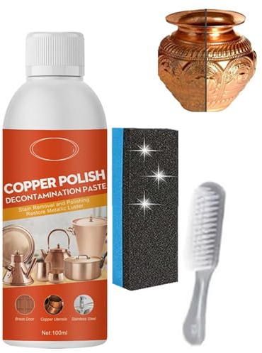 Brass Copper Cleaner Polish Spray, Brass Brass Cleaner, Brass Cleaner and Polish Spray, Natural Brass Cleaner,Copper Cleaner and Polish, Copper Cleaner for Pots & Pans (1Set)