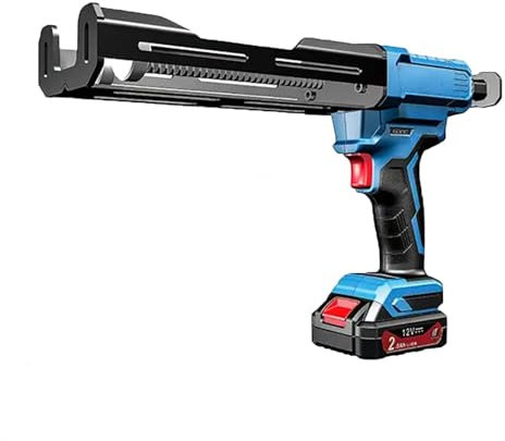 Pistola Adhesiva Selladora Eléctrica, Pistola De Calafateo Inalámbrica Con 2 Baterías Y Cargador 2,0 AH, Fuerza De Propulsión Máxima De 8000 N, Evita Fugas De Pegamento, Para Sellar Construcción