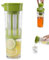 Water Infuser Pitcher 1.1L/38 Ounce BPA-Free Heat Resistant Fruit Infuser Water Pitcher Plastic Iced Tea for Fridge Jug for Juice, Beverages